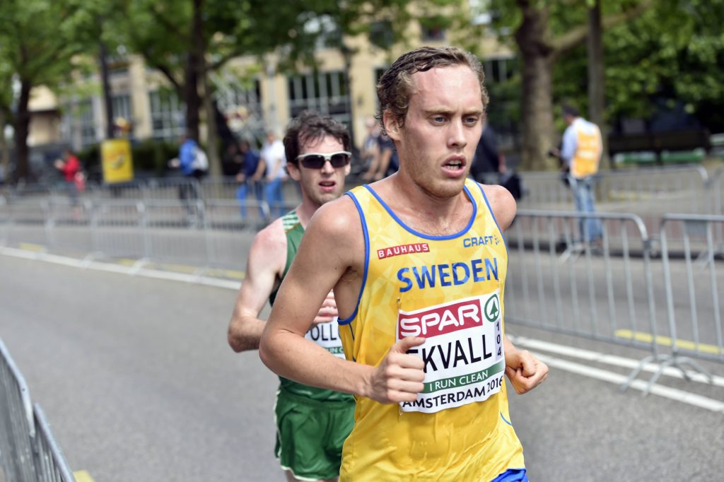 Mikael Ekvall var bäste svensk på halvmaran vid EM i Amsterdam. Foto: Deca Text & Bild